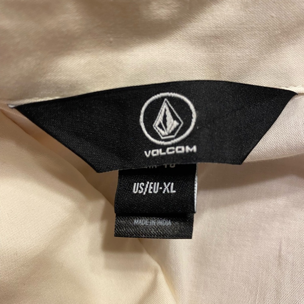 Volcom Cream Casual Button Down Shirt - Picture 2 of 4